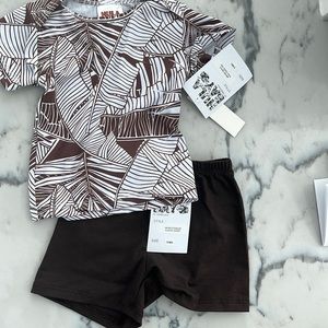 Brand new with tags 6 month old tropical outfit